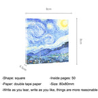 Vintage Painting Series Non-sticky Note Book Handbook Material Paper — Sunrise Impression
