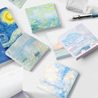 Vintage Painting Series Non-sticky Note Book Handbook Material Paper — Cliff