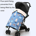 BB1021 Stroller Padded Thickened Windproof Blanket Waterproof Portable Warm Baby Blanket — view 7