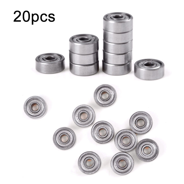 20pcs Miniature Bearings Silent Deep Groove Ball Bearings — 608zz