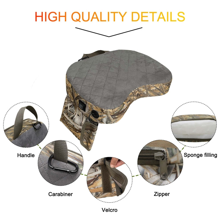 Outdoor Portable Camouflage 3 Gear Adjustable Heated Cushion