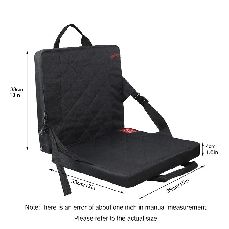 Outdoor Portable Camping Heated Foldable Cushion, Size:
