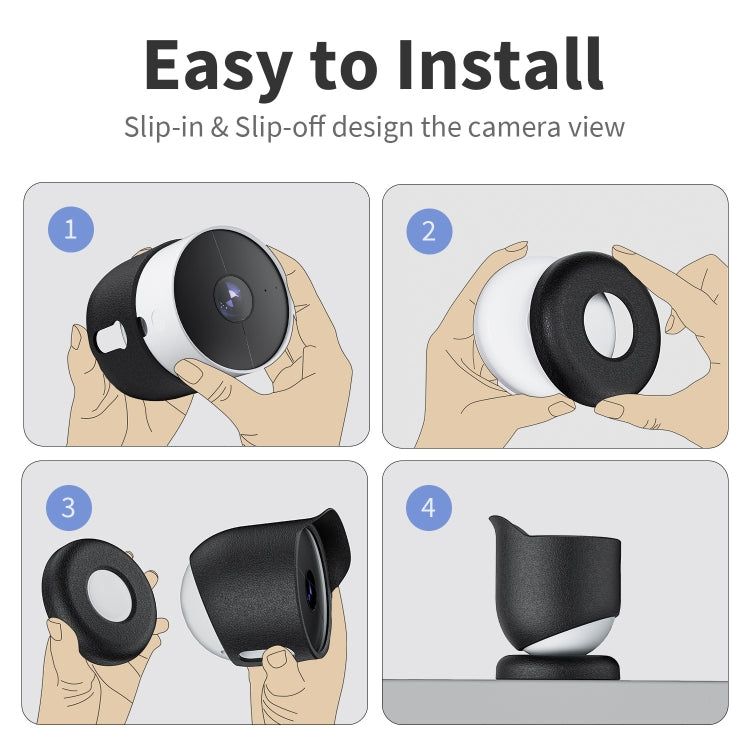 For Google Nest Camera Outdoor Silicone Water-Resistant Protective Cover