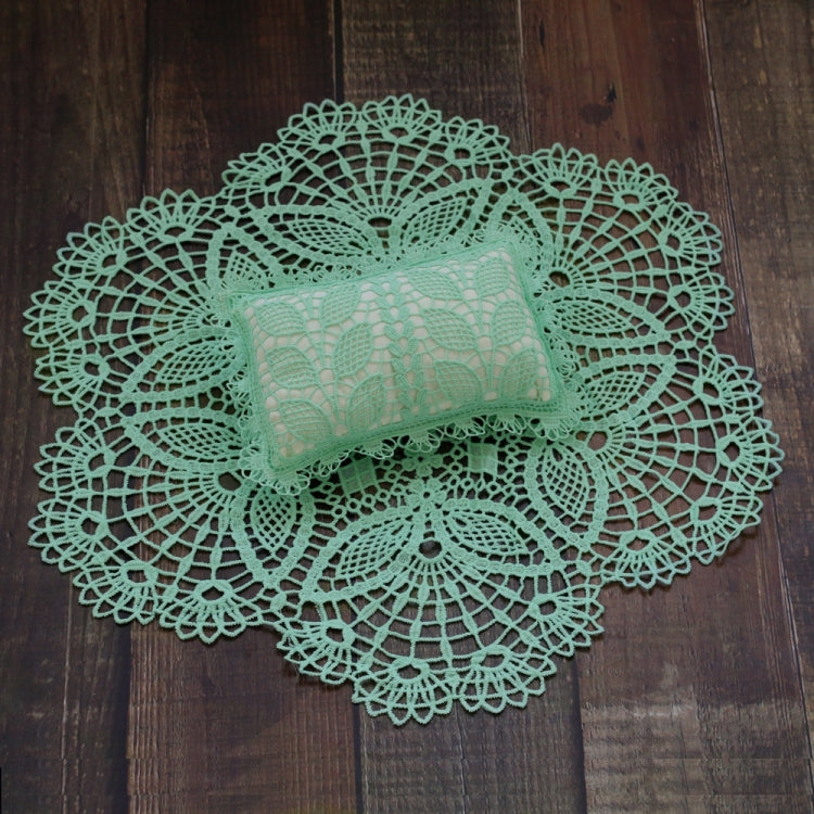 Hollow Lace Round Blanket + Pillow Suit Baby Photography Props