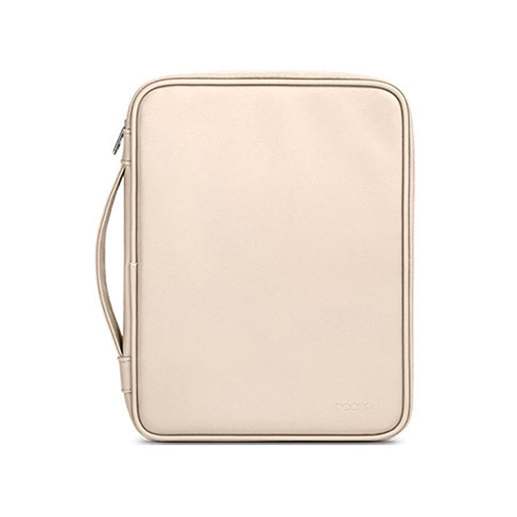 Baona BN-Q015 Leather Waterproof Shock Absorbing Handheld Tablet Bag — Gray