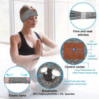Bluetooth Headband Headphones Sleep Mask for Side Sleeper Workout Running — view 4
