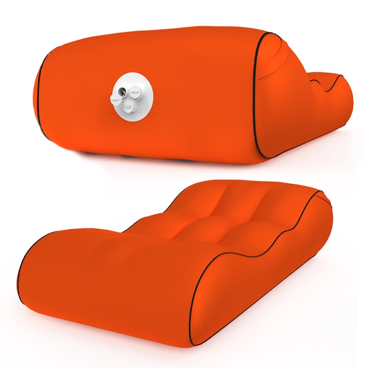 1832B Outdoor Portable One-Touch Automatic Inflatable Sofa Foldable Seat — Orange