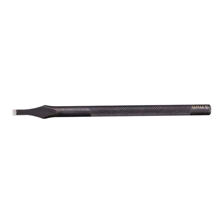 ER018 2pcs Card Position Cut Cowhide Leather Word Cut DIY Tool, Size: 3mm