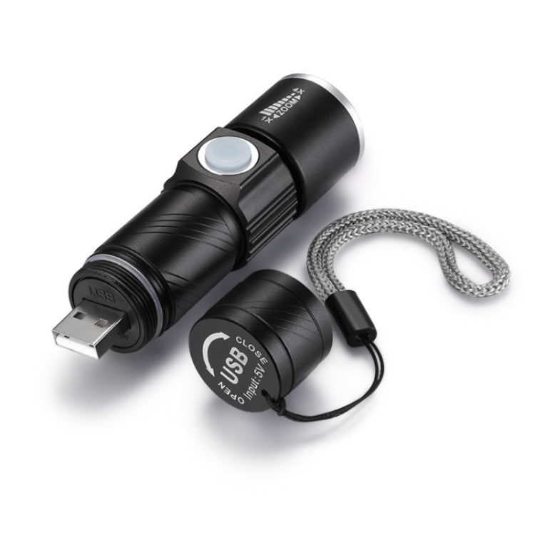 USB Ultraviolet Flashlight Jade Identification Fluorescence Detector — Black 365nm