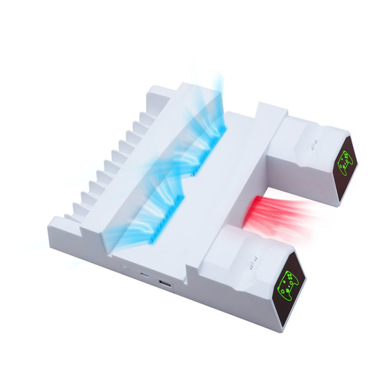 SYP5-5088 PS5 Handle Dual Charging Cooling Fan With Disc Storage Rack