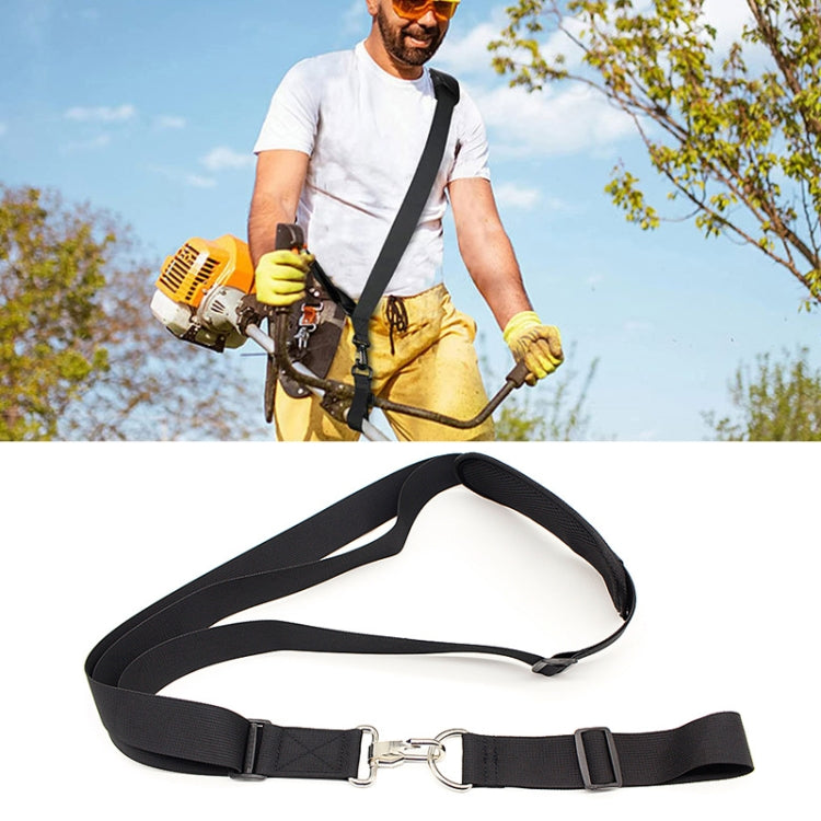 Household Lawn Mower Adjustable Fixed Straps — Silver Metal Buckle
