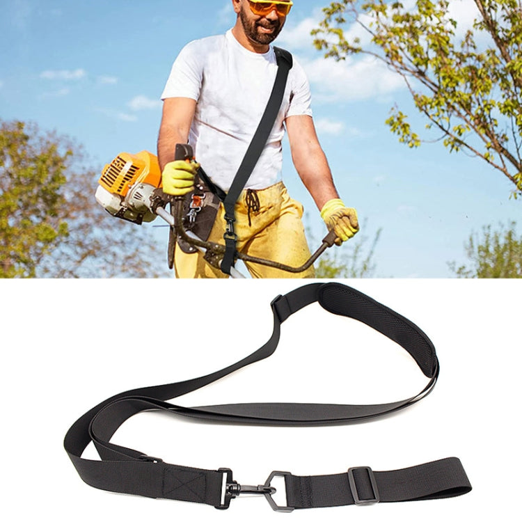 Household Lawn Mower Adjustable Fixed Straps — Black Plastic Buckle