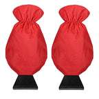 2pcs Winter Warm Car Snow Shoveling Gloves Deicing Snow Scraper