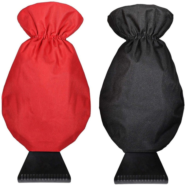 2pcs Winter Warm Car Snow Shoveling Gloves Deicing Snow Scraper