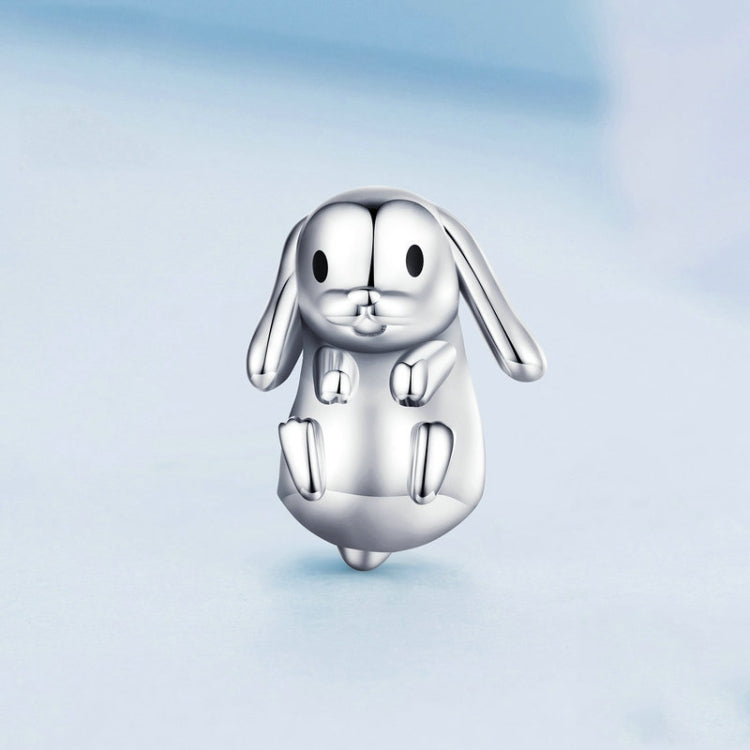 Sterling Silver S925 Cute Animal Lop Rabbit Beaded Bracelet — BSC746