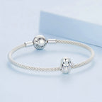 Sterling Silver S925 Cute Animal Lop Rabbit Beaded Bracelet — view 4