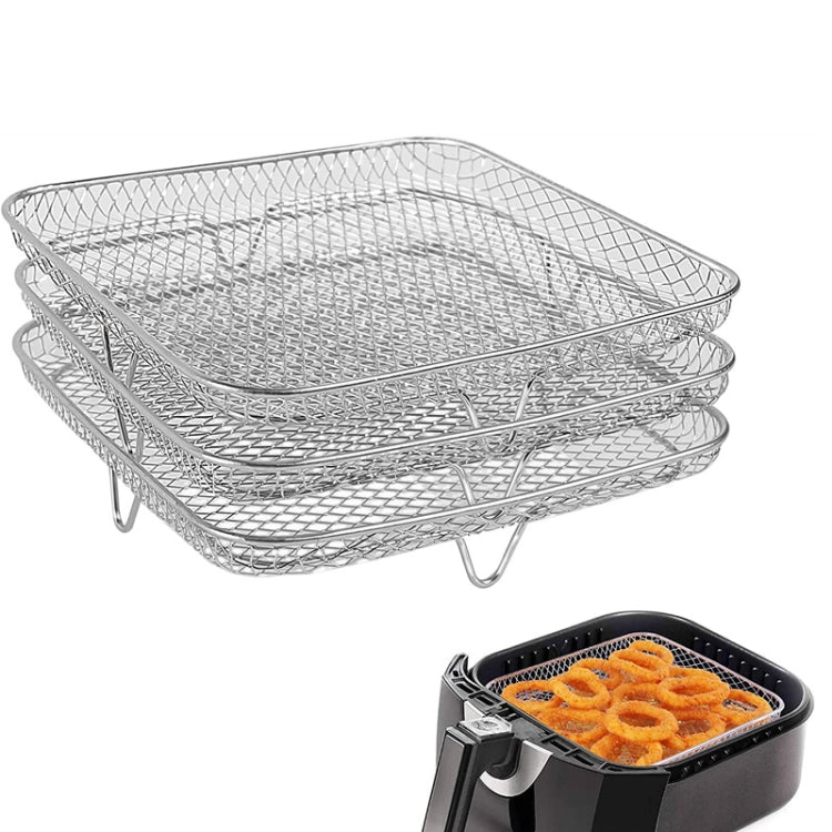 Air Fryer Accessories Three-Layer Steam Rack Stackable Dehydration Rack