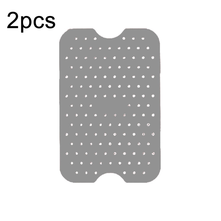 For NINJA DZ201 DZ401 Air Fryers 2pcs Silicone Pad Rectangular Liner — Black