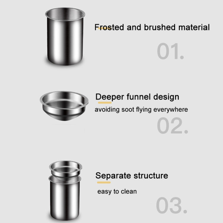 Stainless Steel Wall-mounted Ashtray Bathroom Multifunctional Ashtray Without Punching