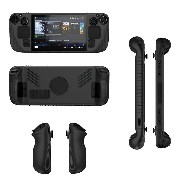 For Steam Deck V3 Non-slip Silicone Protective Case for Pocket Consoles — V3(Green)