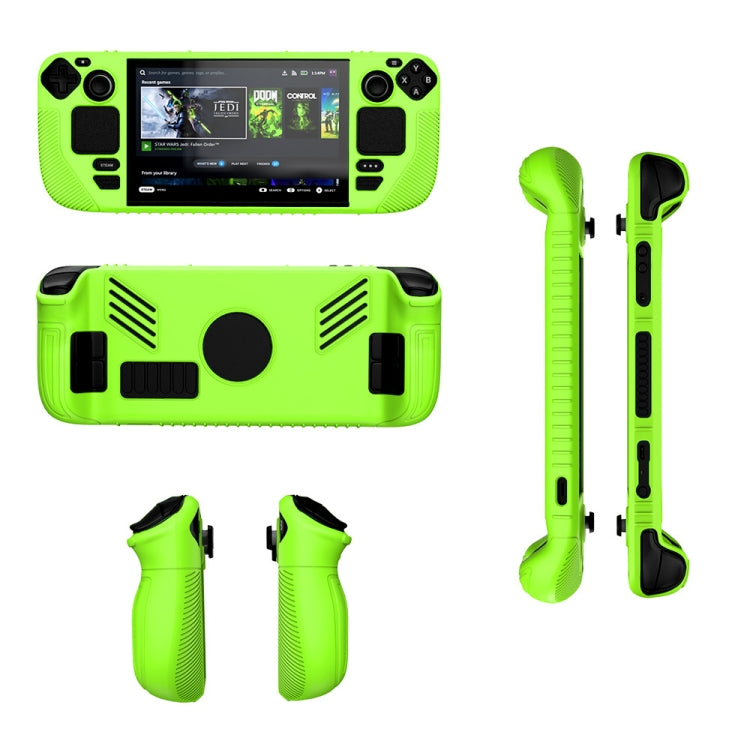 For Steam Deck V3 Non-slip Silicone Protective Case for Pocket Consoles — V3(Red)