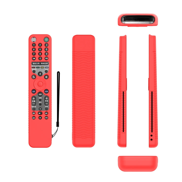 Remote Control Anti-Fall Silicone Protective Case For Sony RMF-TX600C/P/U/E 500U/E — For Sony RMF-TX600C/P/U/E 500U/E(Luminous Blue)