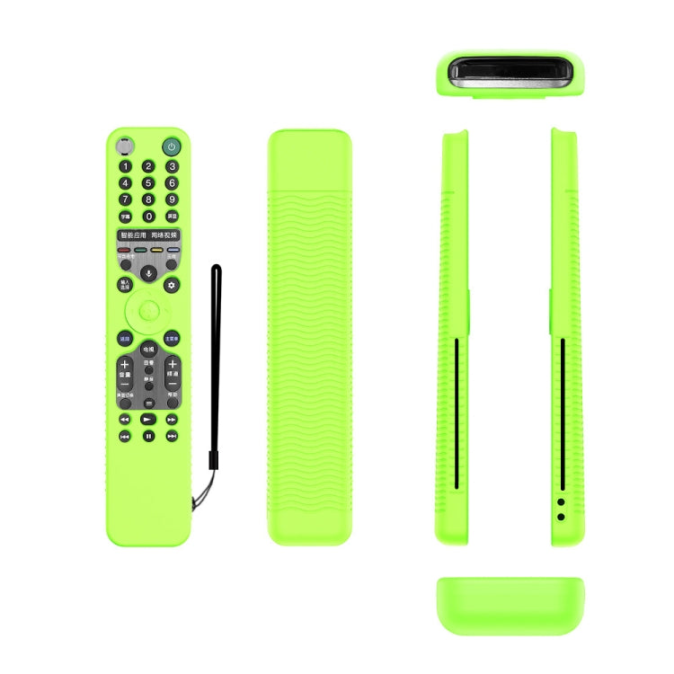 Remote Control Anti-Fall Silicone Protective Case For Sony RMF-TX600C/P/U/E 500U/E — Black
