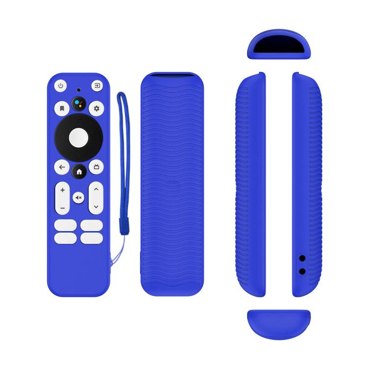 Y55 For ONN Android TV 4K UHD Streaming Device Anti-Fall Silicone Remote Control Cover — Red