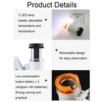 9882(RD) 60X Mini HD Banknote Detection Optical Microscope with LED Light, Color: