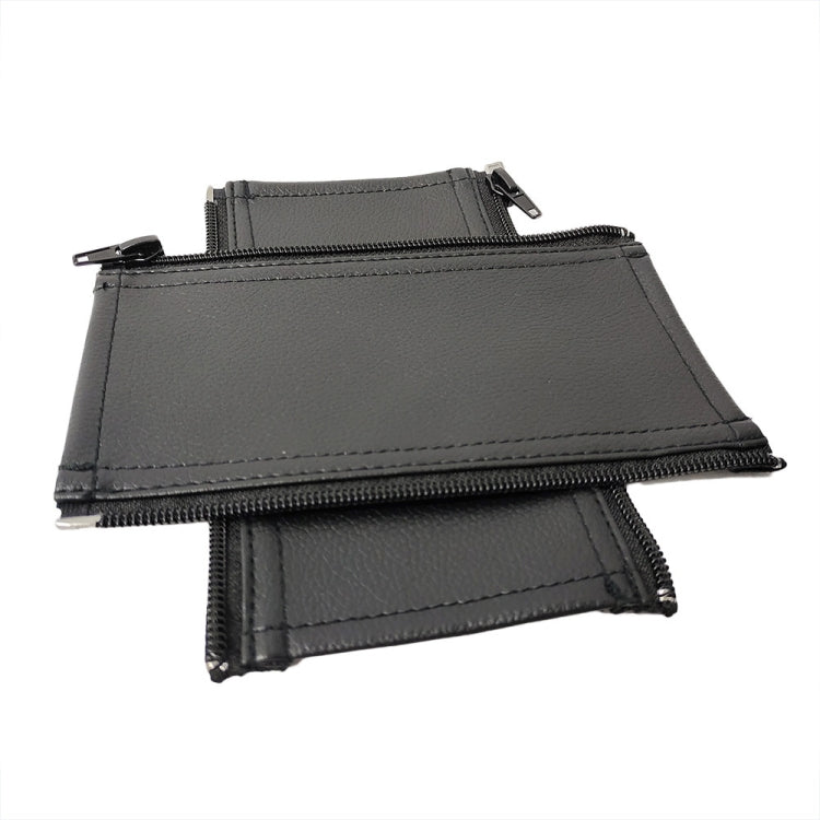 For Bugaboo Bee Series Stroller Armrests PU Leather Zipper Protector — Armrests Zipper Protector(Black)