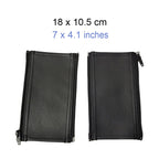 For Bugaboo Bee Series Stroller Armrests PU Leather Zipper Protector — Dark Brown
