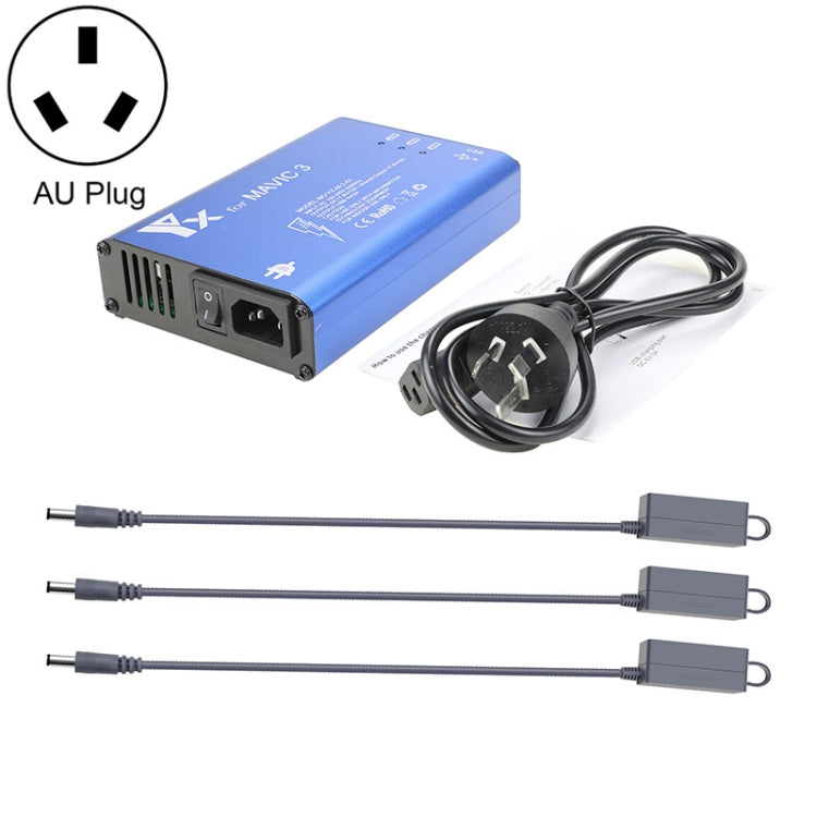 for DJI Mavic 3 YX 1 to 5 Charger With Switch — EU Plug