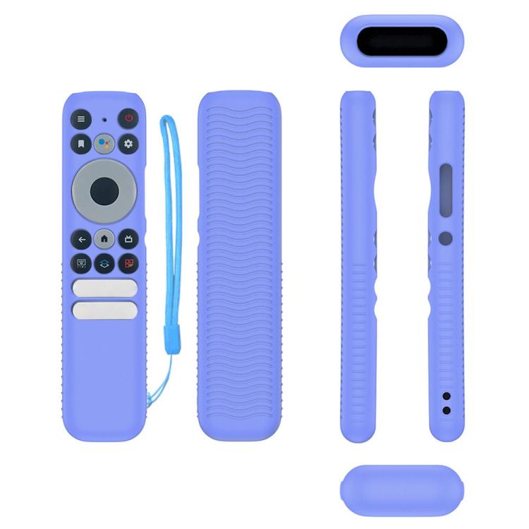 For TCL RC902N FMR1 Y47 TV Remote Control Anti-Drop Silicone Case — For TCL RC902N FMR1(Luminous Green)
