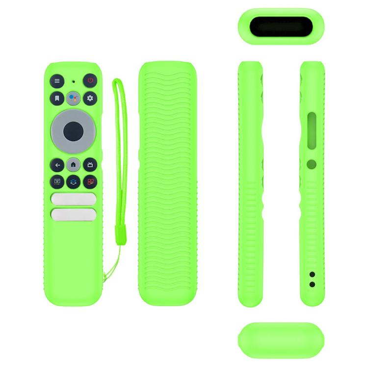For TCL RC902N FMR1 Y47 TV Remote Control Anti-Drop Silicone Case — Blue