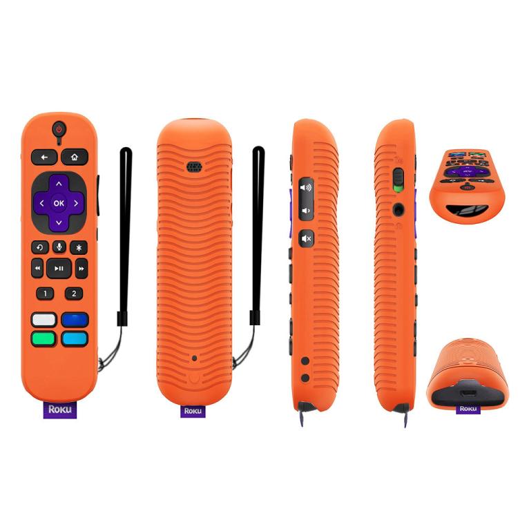 For TCL Roku Voice Remote Pro Y30 Remote Control Shockproof Silicone Protective Case — For TCL Roku Voice Remote Pro(Black)
