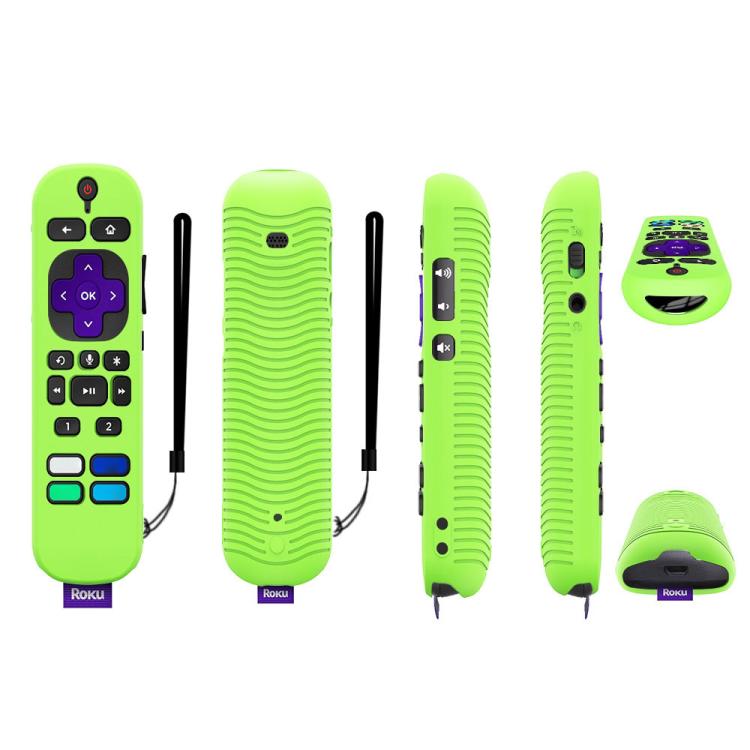 For TCL Roku Voice Remote Pro Y30 Remote Control Shockproof Silicone Protective Case — For TCL Roku Voice Remote Pro(Red)