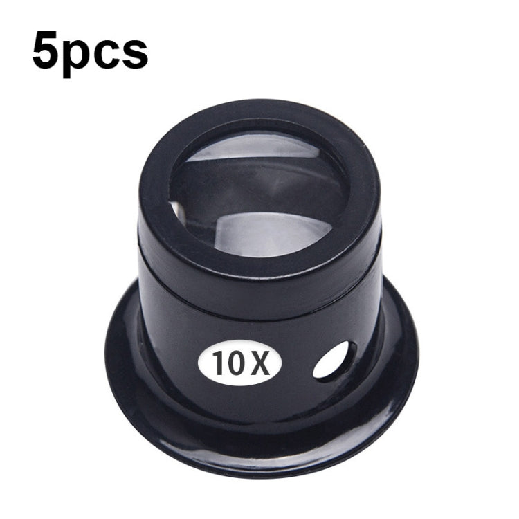 5pcs Eyepiece Magnifier Glass Lens Eyepiece Type Repair Magnifier, Times: — 5pcs 5X