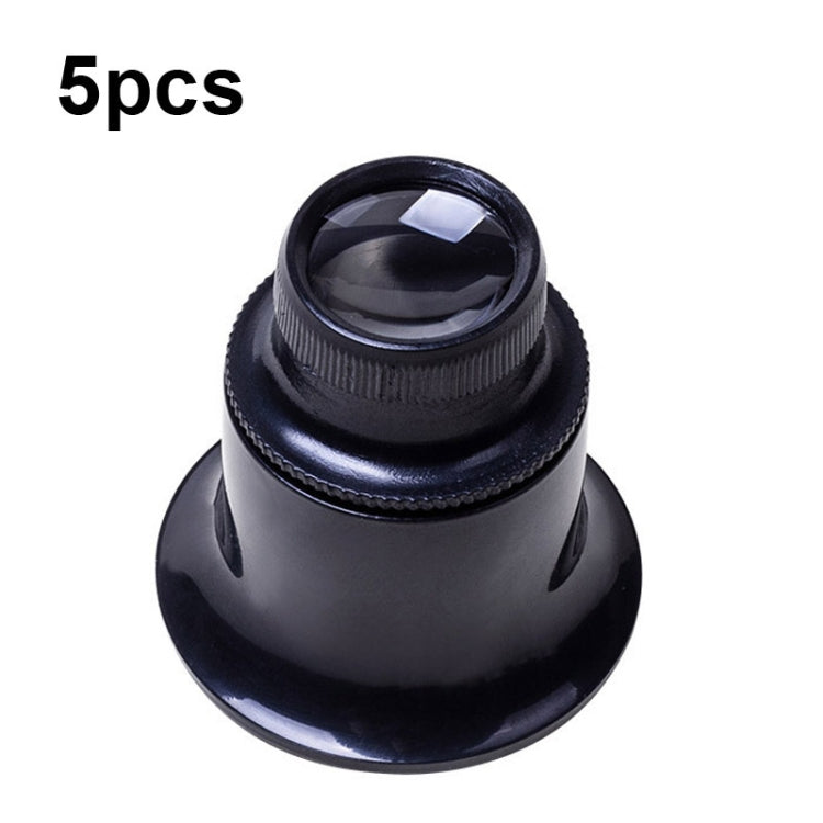 5pcs Eyepiece Magnifier Glass Lens Eyepiece Type Repair Magnifier, Times: — 5pcs 15X