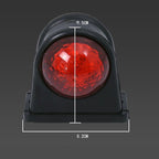 MK-249 10-30V 8LEDs Red And White Truck Round Side Light