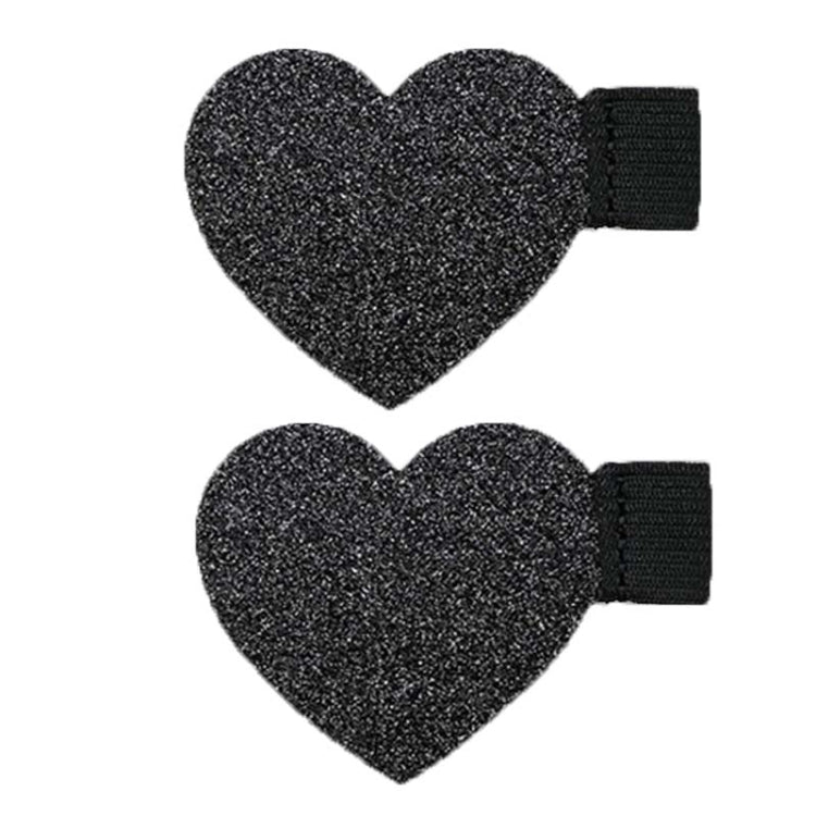 2pcs Mini Self-Adhesive Love Pen Holder PU Pen Clip Elastic Band Pen Insert — Blue