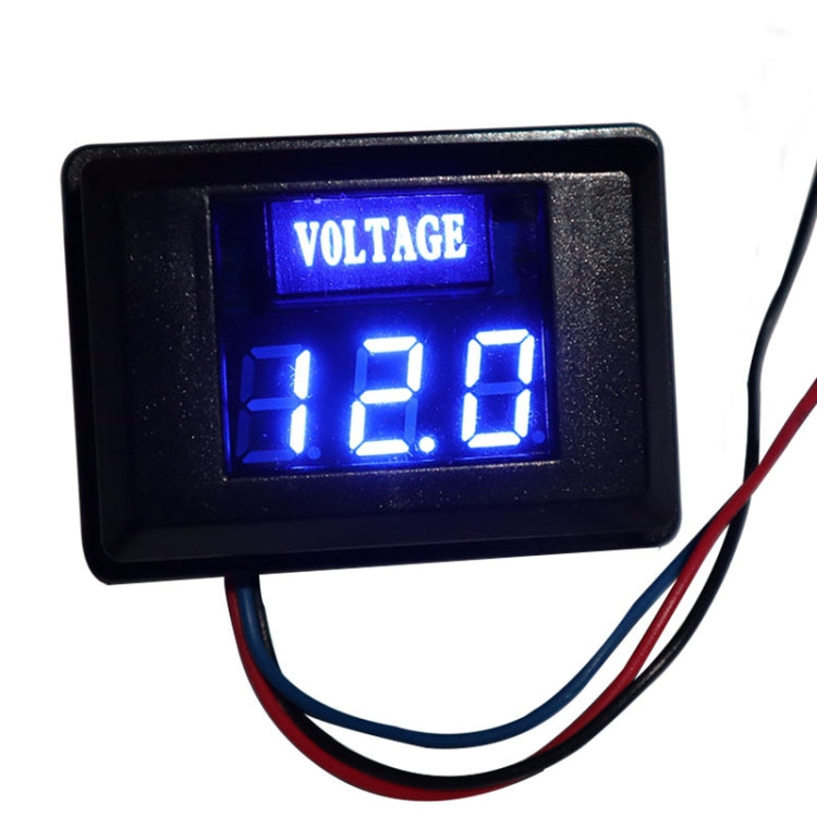 DES-2 Car Battery Voltage Meter DC LED Digital Display 12V Motorcycle RV Yacht Voltage Meter Detector — DES-2 Voltage Meter Red