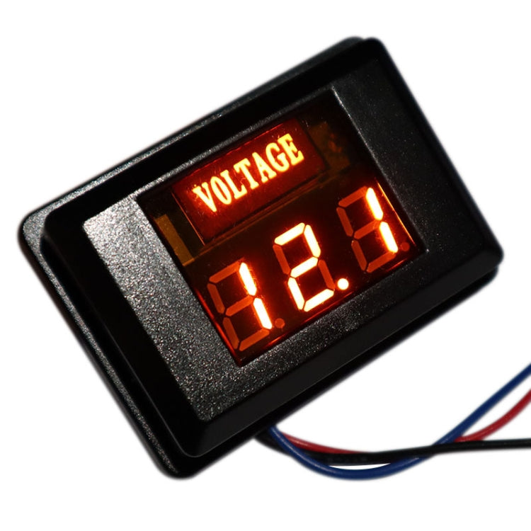 DES-2 Car Battery Voltage Meter DC LED Digital Display 12V Motorcycle RV Yacht Voltage Meter Detector — DES-2 Voltage Meter Blue