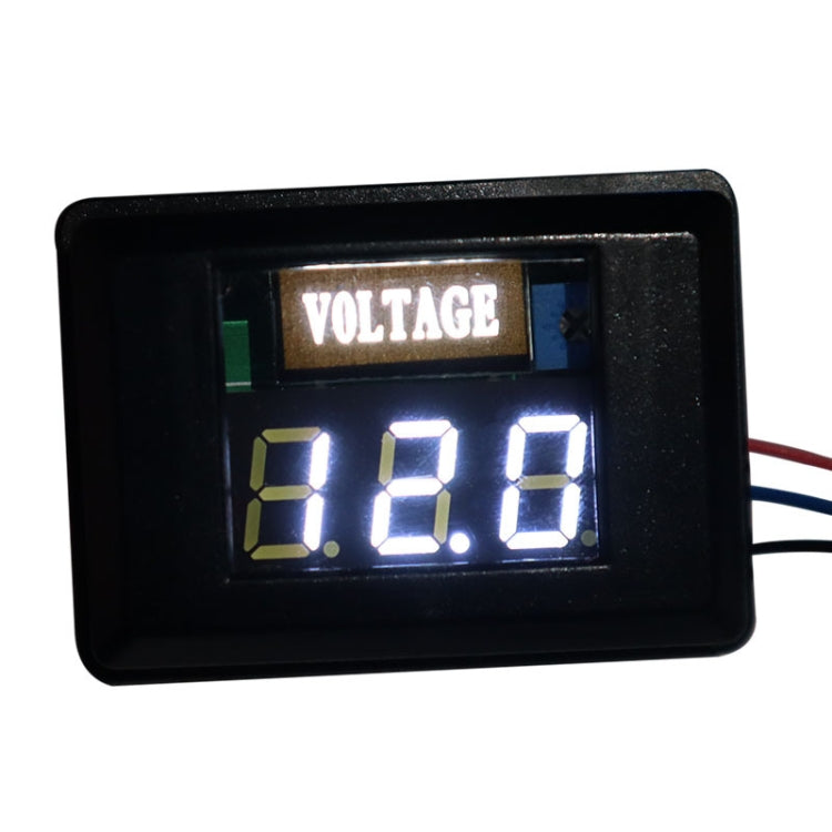 DES-2 Car Battery Voltage Meter DC LED Digital Display 12V Motorcycle RV Yacht Voltage Meter Detector — DES-2 Voltage Meter Orange