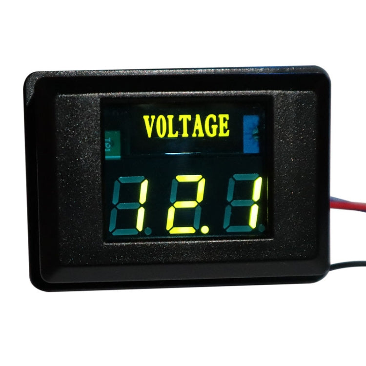 DES-2 Car Battery Voltage Meter DC LED Digital Display 12V Motorcycle RV Yacht Voltage Meter Detector — DES-2 Voltage Meter White