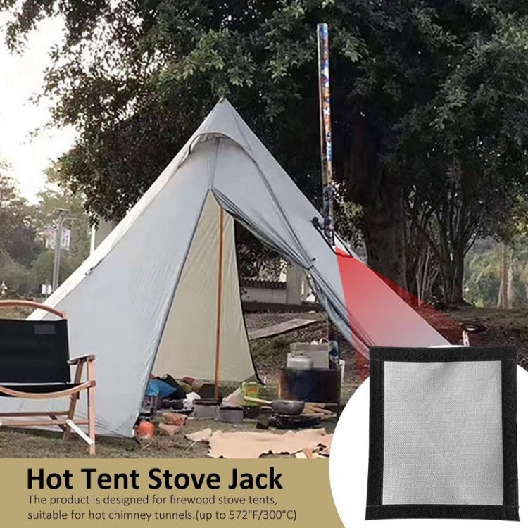 Tent Firewood Stove Chimney Fireproof Anti-Scalding Protective Cover — view 4
