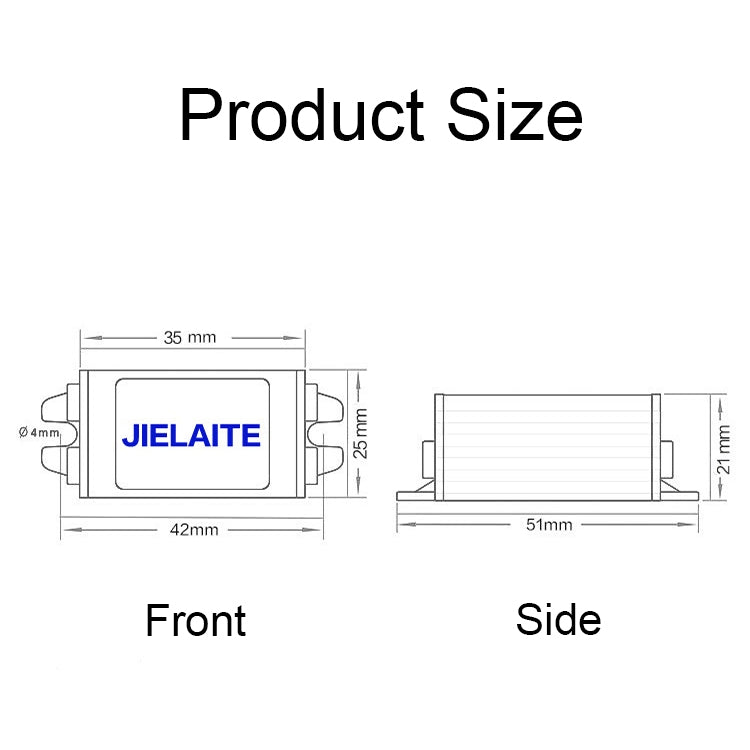 JIELAITE LK1253 15W Aluminum Alloy Intelligent Protection Waterproof Car Power Converter