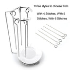 Stainless Steel Kebab Barbecue Hanging Rack Thick Skewers String Incense Stand
