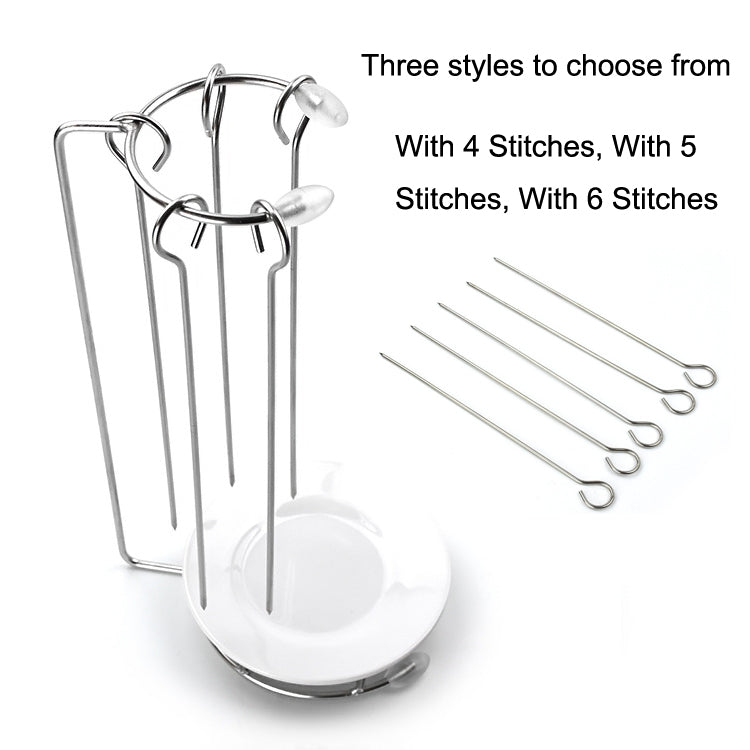 Stainless Steel Kebab Barbecue Hanging Rack Thick Skewers String Incense Stand