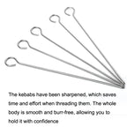 Stainless Steel Kebab Barbecue Hanging Rack Thick Skewers String Incense Stand