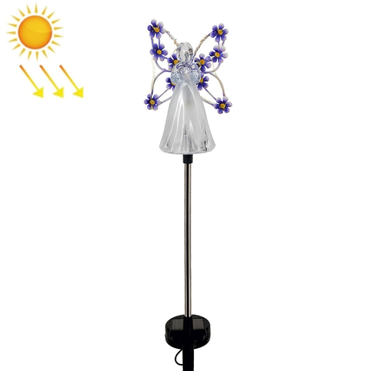 Solar Angel Garden Light Outdoor Decoration Patio Garden Ground Plug Light